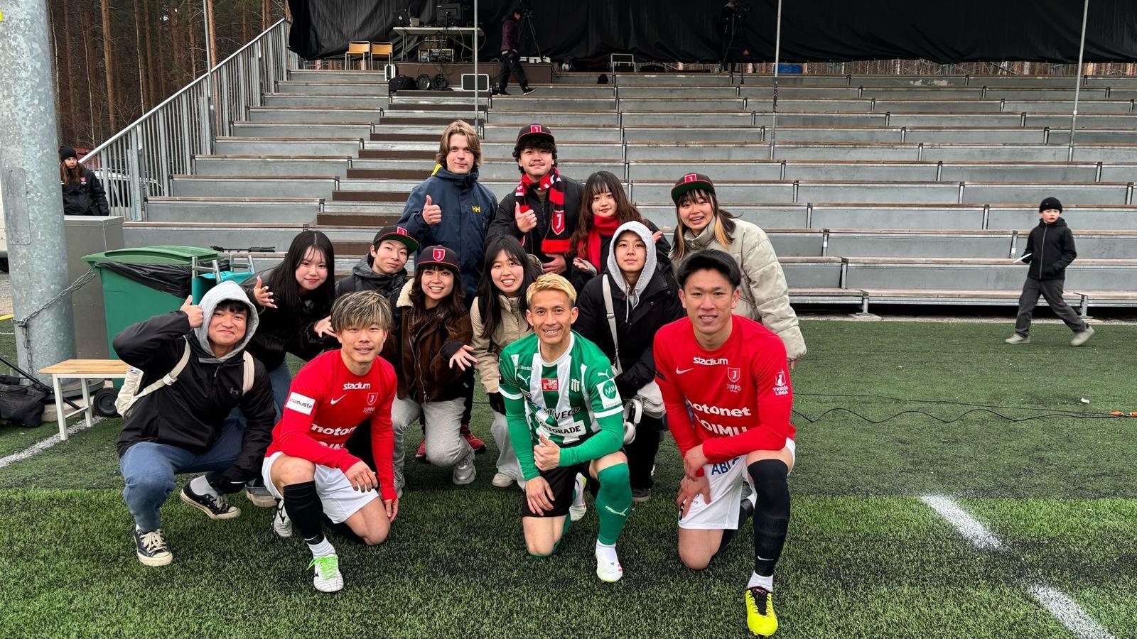 ヨエンスーのサッカーチームを見に行った時