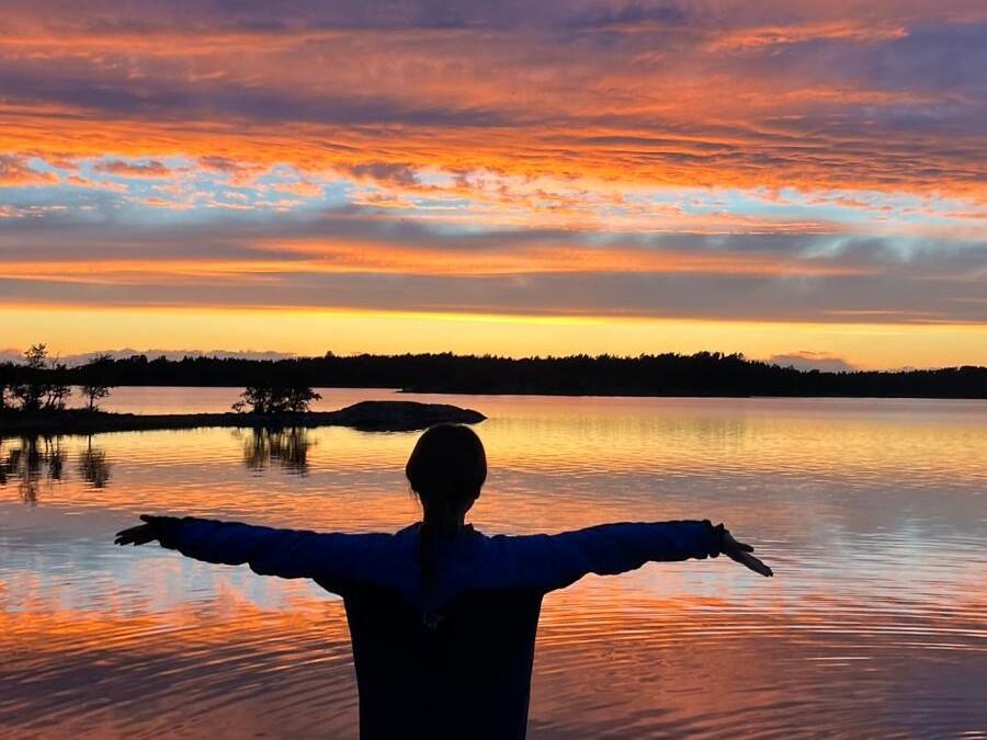 夕日
