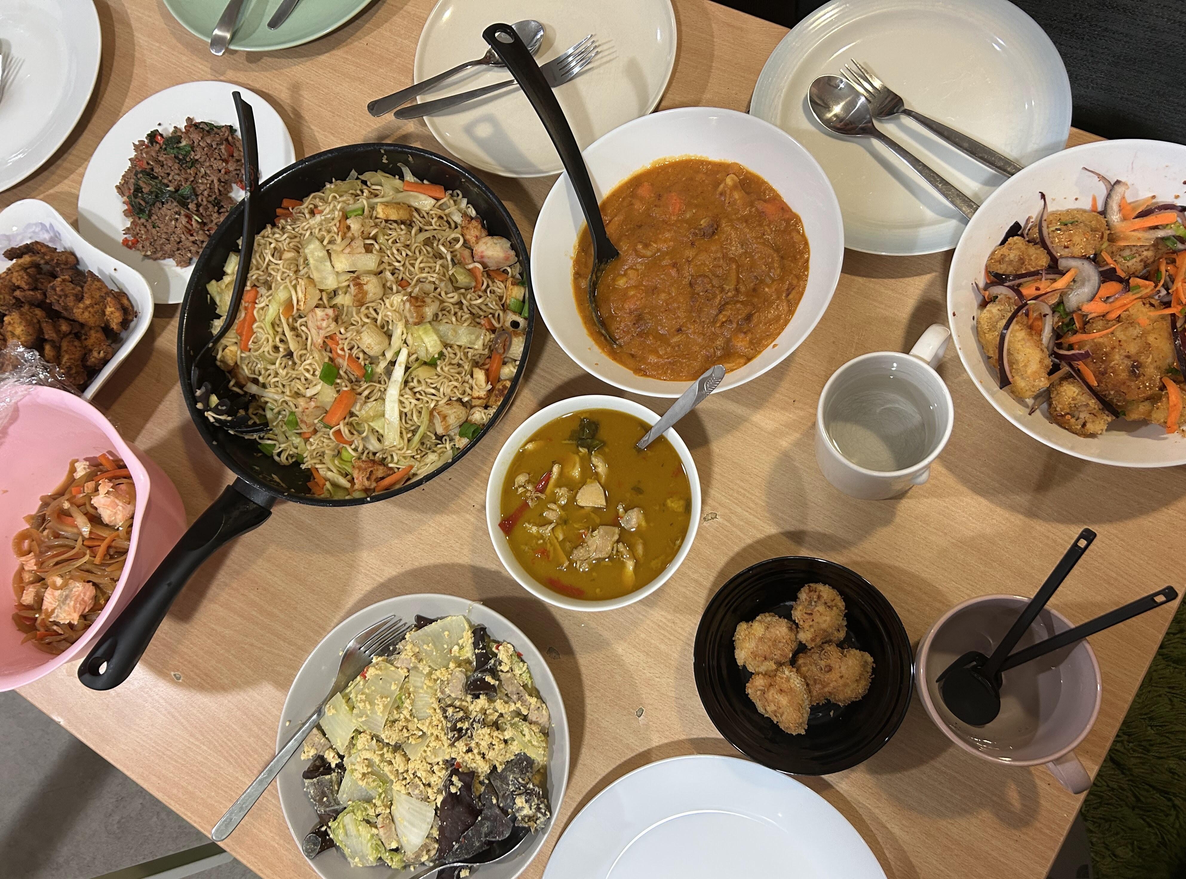 友人のタイ料理